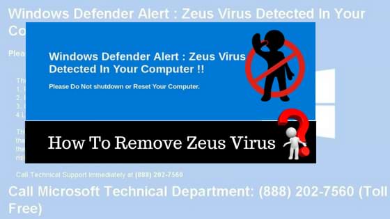 Remove Zeus Virus